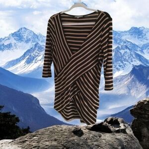 NY Collection Long sleeve stretchy top Large